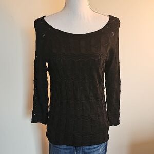 White House Black Market Black Sweater